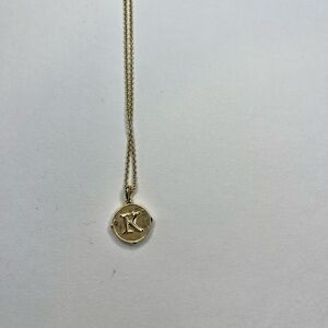 Kendra Scott Gold Initial 'K' Pendant Necklace